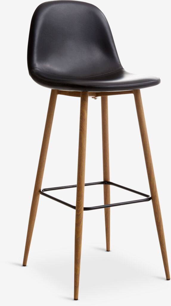 Scaun bar JONSTRUP negru/stejar