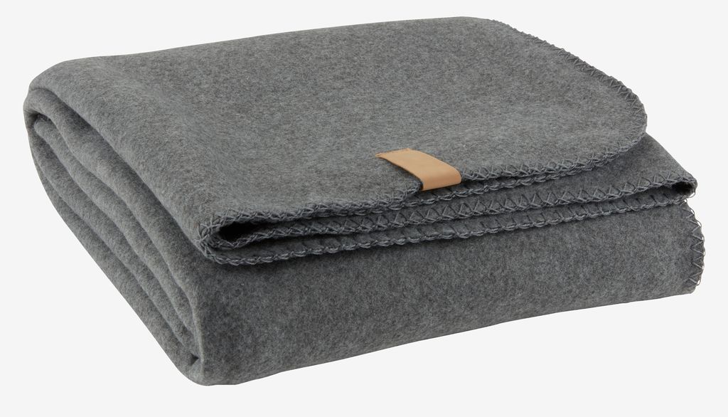 Pătură fleece DAGLILJE 130x170 gri închis