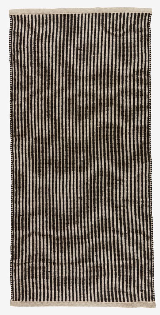 Ковер HOSTA 65x140 черный/беж