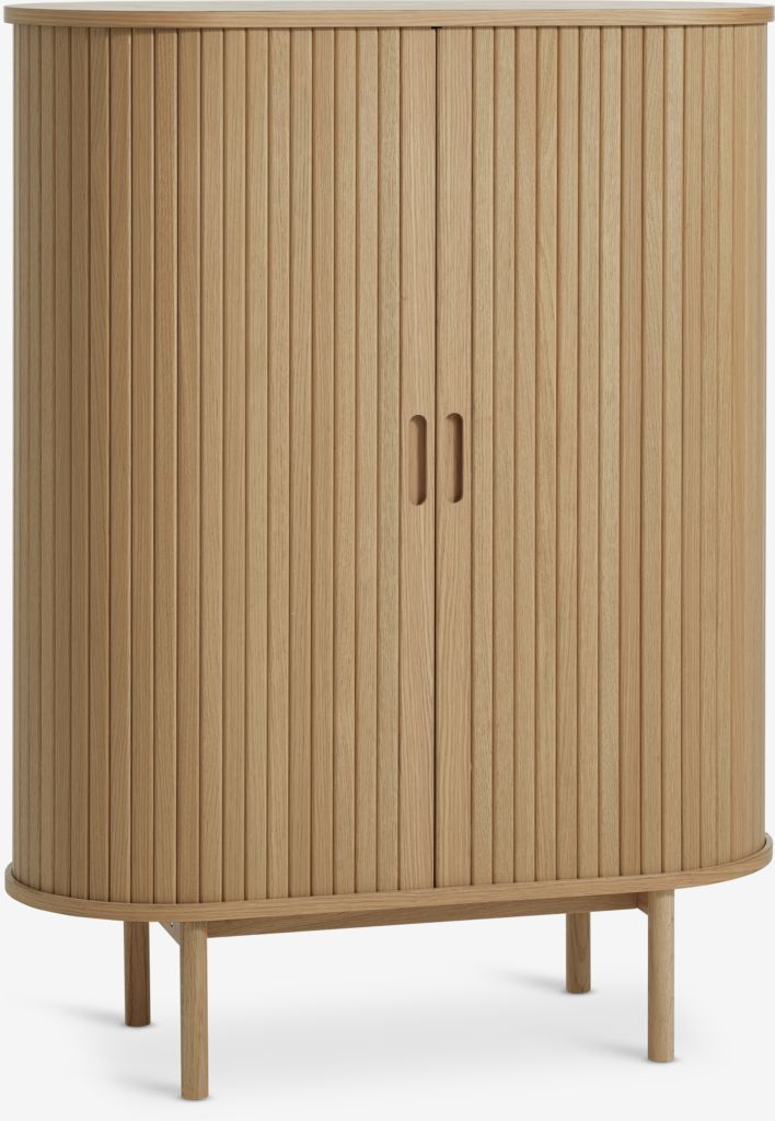 Шкаф LYNGVIG 90 см, 2 барабанные двери, дуб