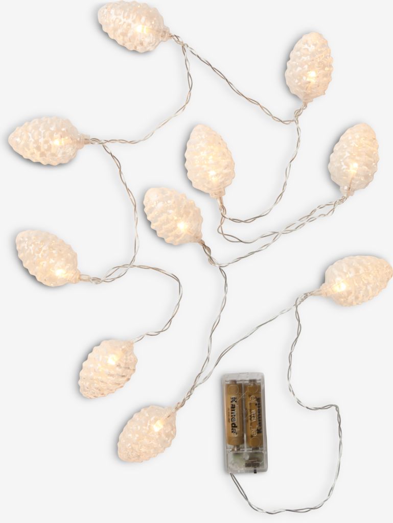 Гирлянда LED OPALIT 10LED c шишками и таймером