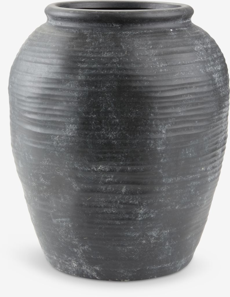 Vază INGVARD Ø25x30cm neagră
