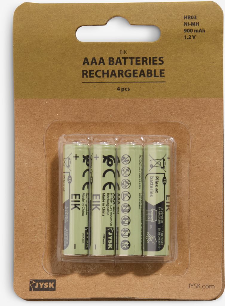 Baterii reîncărcabile EIK AAA 4 buc/pac