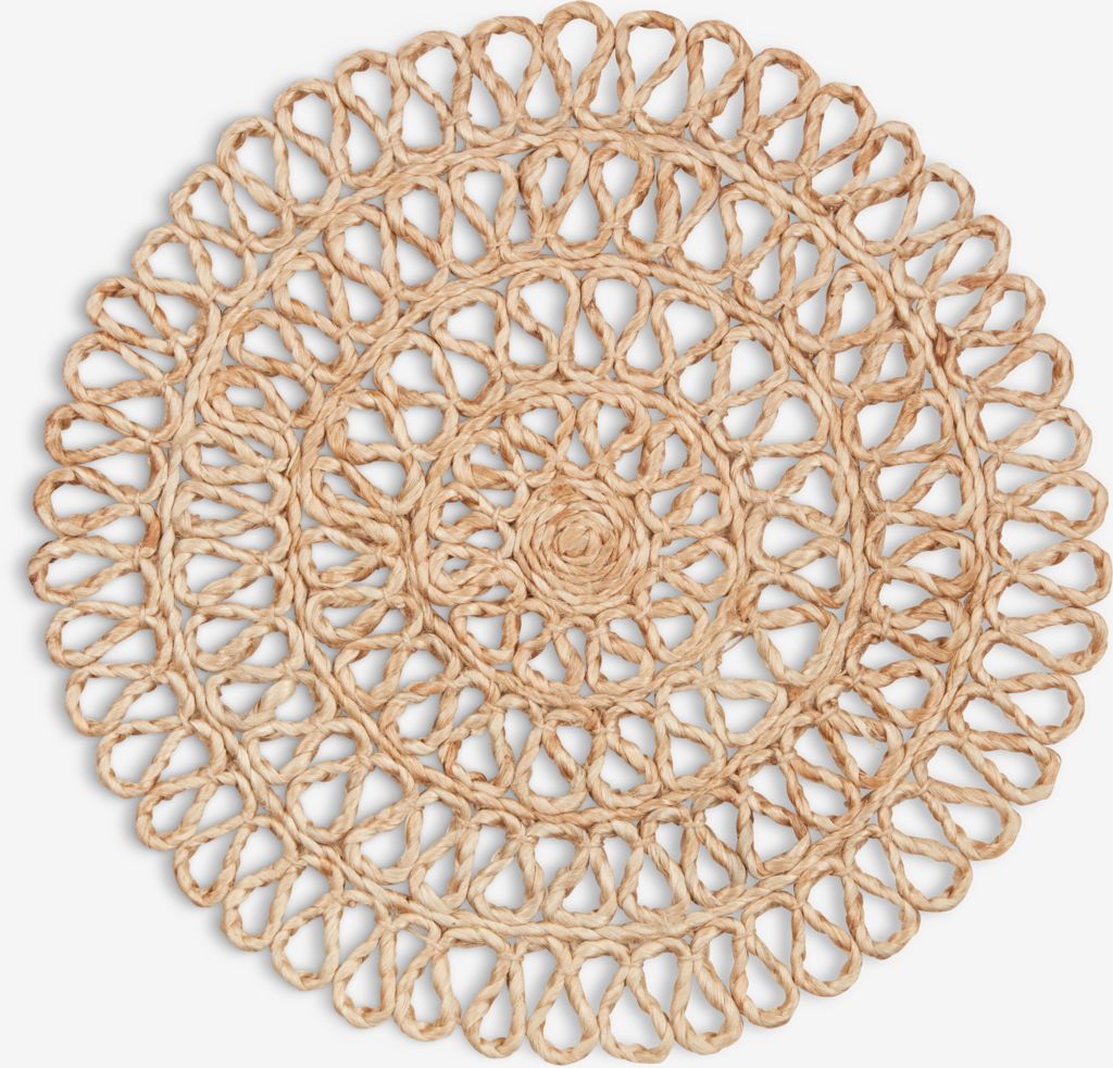 Șervet de masă HVIDPIL Ø38 natur