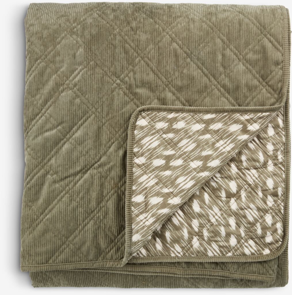 Cuvertură VILLMORELL 220x240 verde/alb