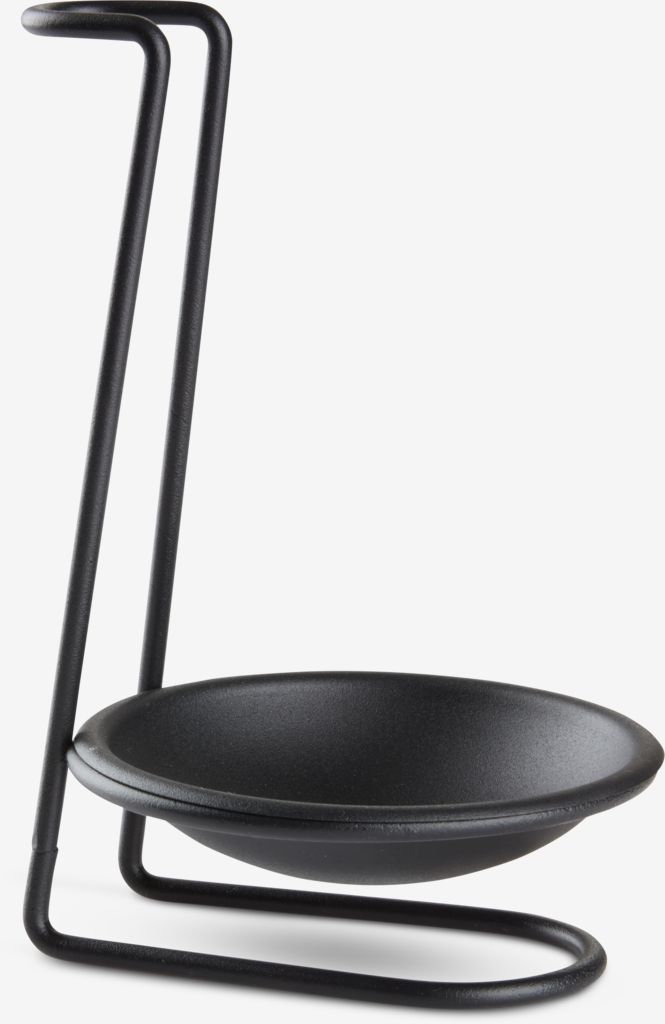Suport perie vase ARNT Ø11x18cm negru