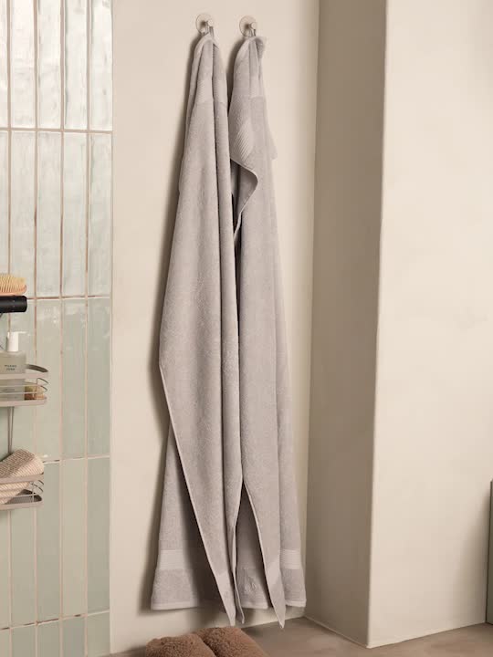 Prosop baie KARLSTAD 40x60 gri deschis