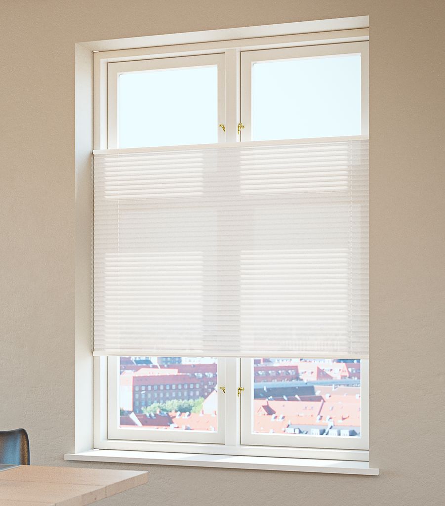 Pleated blind HVEN 75x130cm white