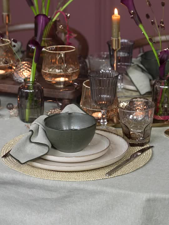 Farfurie FERDUS Ø27cm ceramică bej