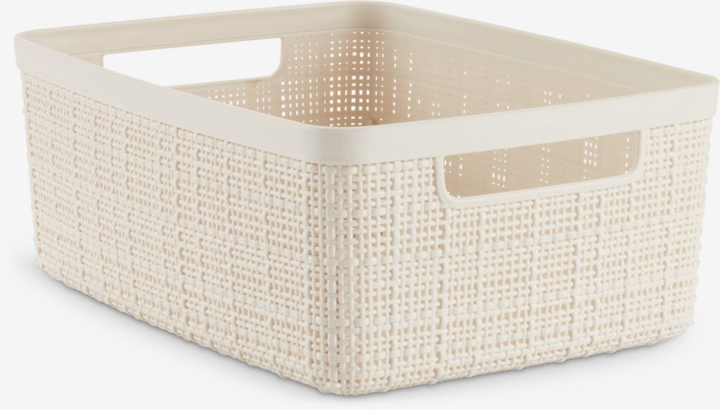 Coș JUTE 5L plastic crem