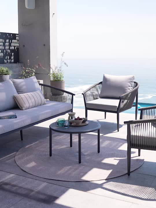 Covor MASKROS Ø160 gri/alb