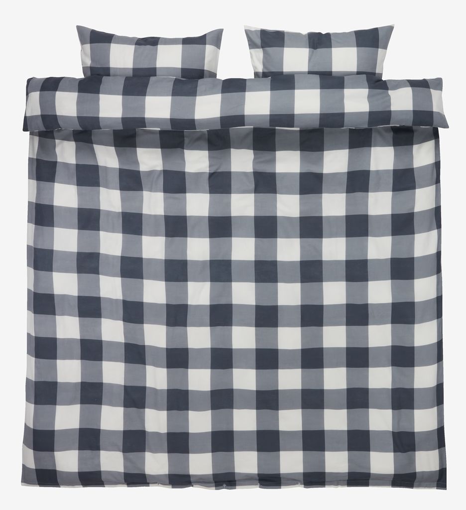 Lenjerie pat flanel SCOTTI 200x220 gri/alb