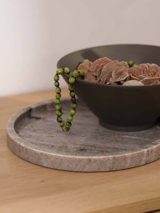 Tavă decorativă VALDEMAR Ø25cm marmură