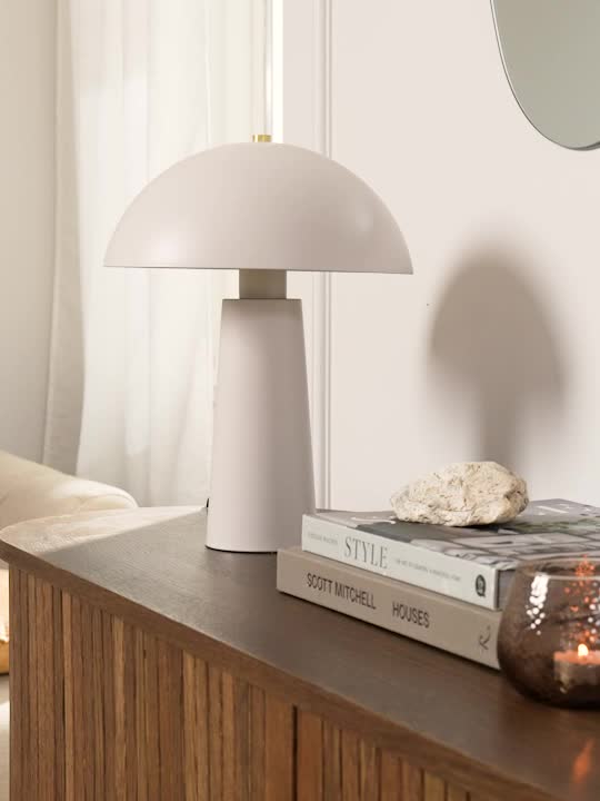 Veioză MARKUS Ø25x35cm gri