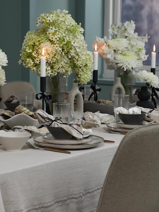 Ваза INGEMAR Ø8x20см серый