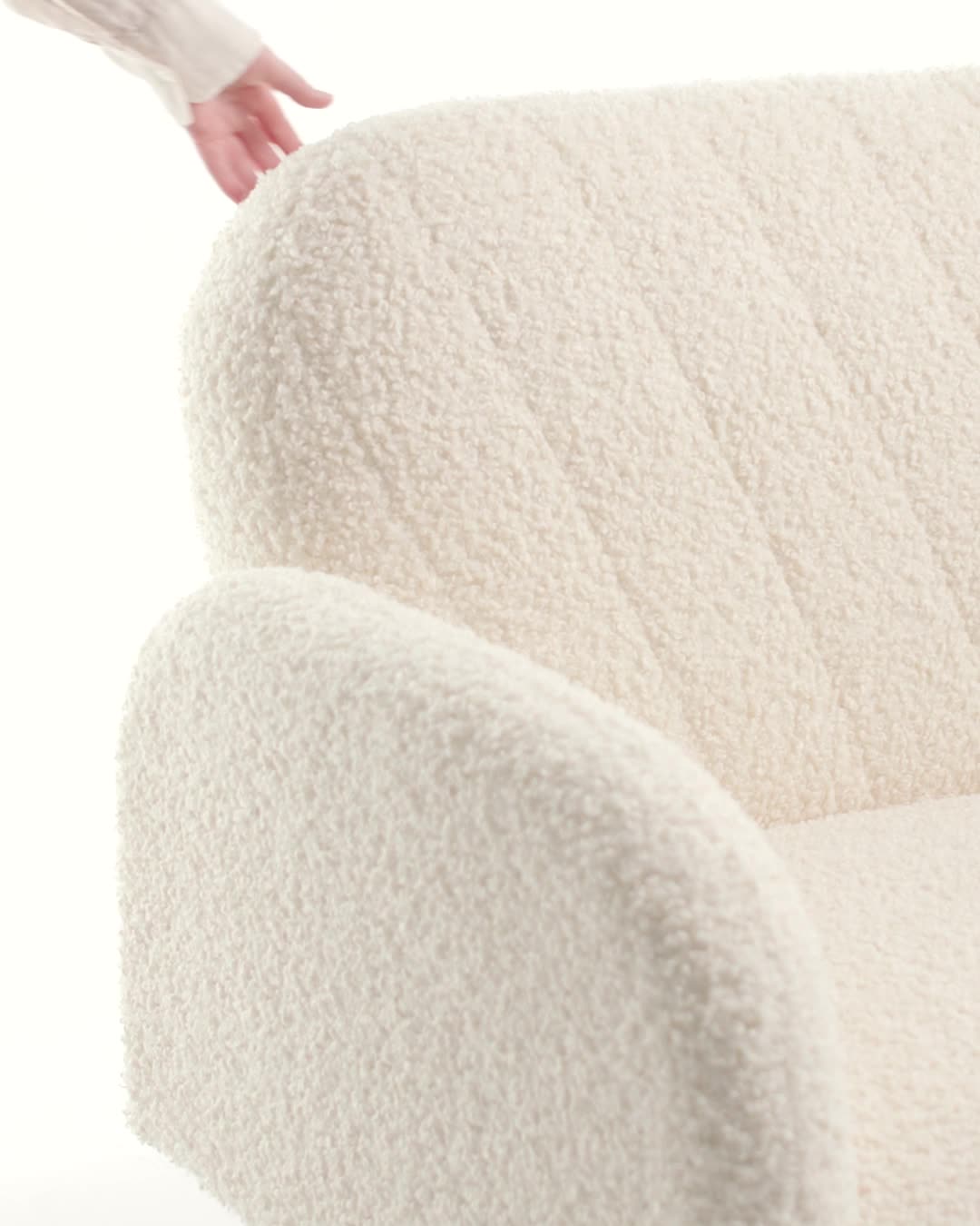 Canapea extensibilă PARADIS crem/stejar