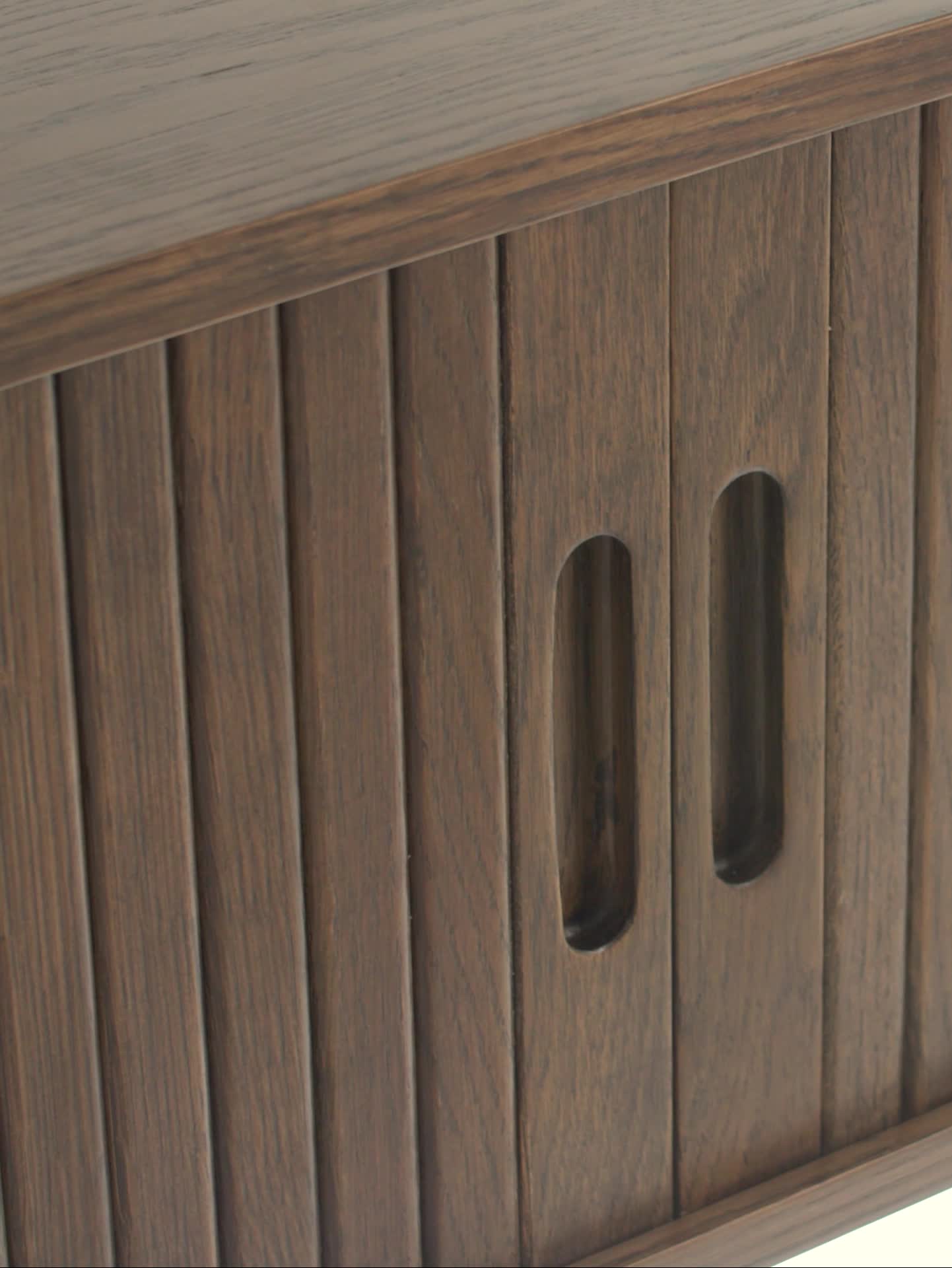 Тумба под ТВ LYNGVIG 160см 2дв темный дуб