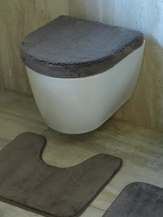 Set 3 covorașe baie TIMSFORS nisipiu închis