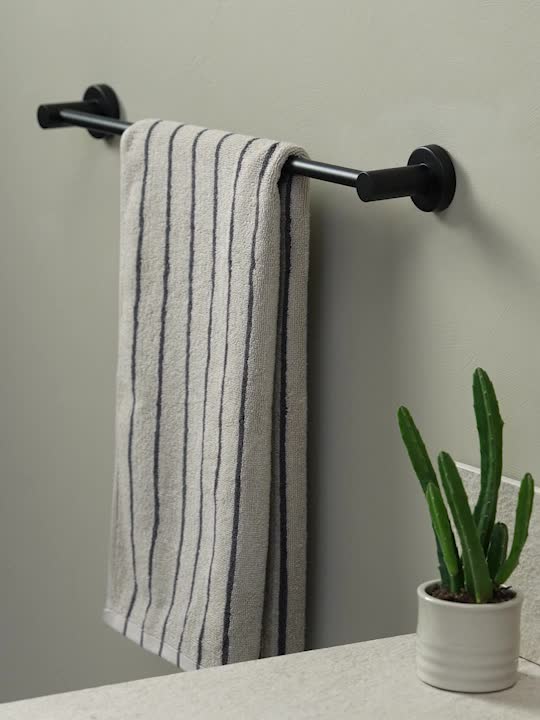 Bară prosop STOCKVIK 61x6x8cm neagră