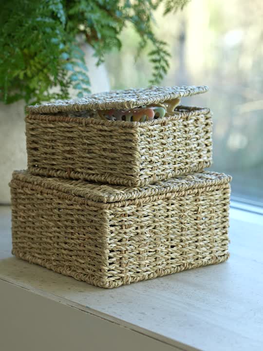 Cutie depozitare SENNAN iarbă de mare 2 buc