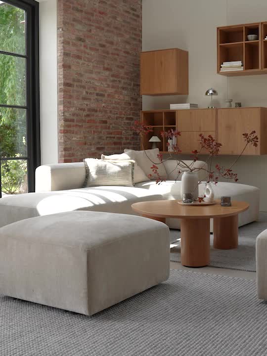 Modul canapea SKEJBY șezlong/taburet nisipiu