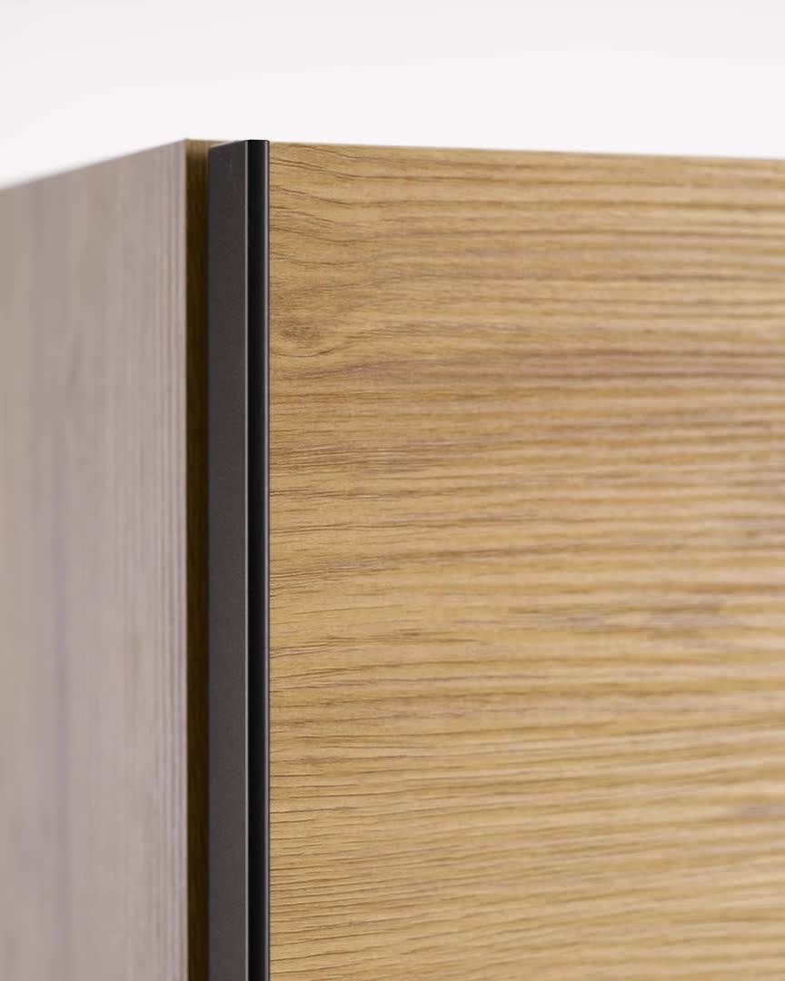 Шкаф RABERG 200x200 с зеркалом дуб