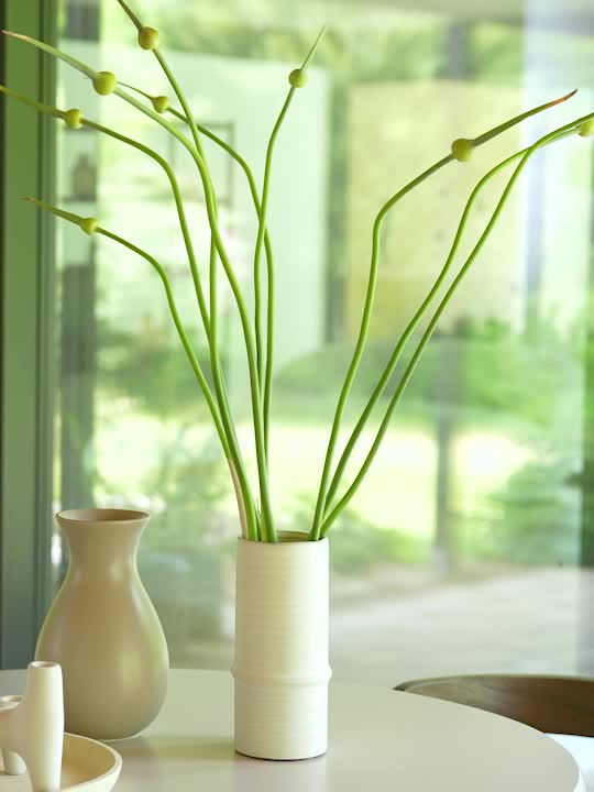 Vază EMANUEL Ø12x25cm alb