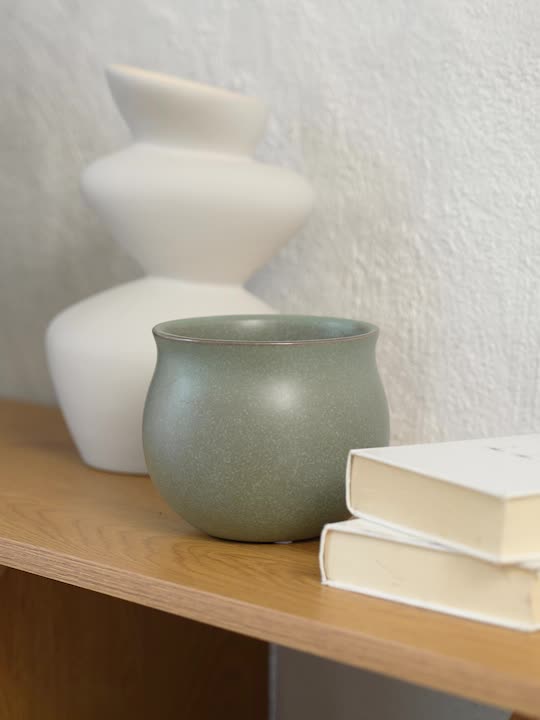 Цветочный горшок BJARNE Ø13x11см зеленый