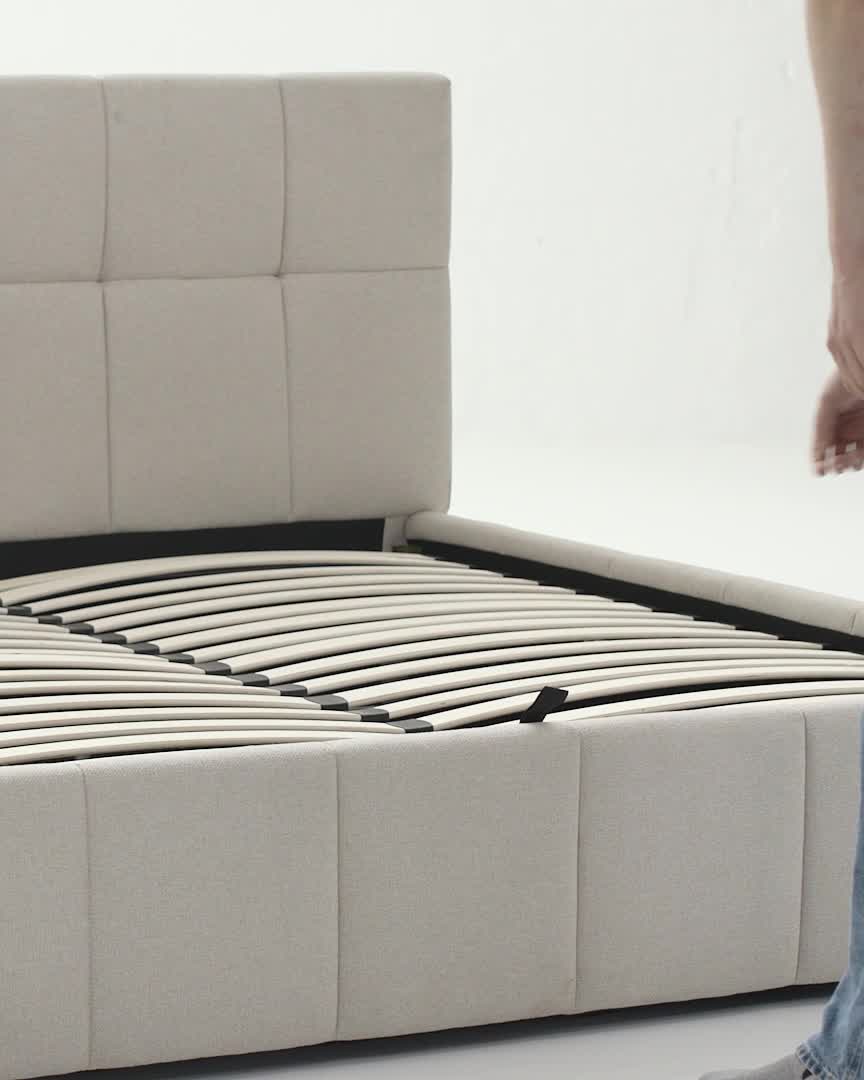 Cadru pat VEMMELEV 160x200 bej