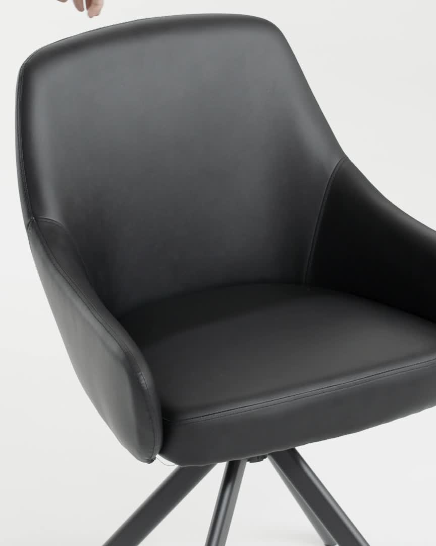 Scaun rotativ ROSTRUP negru