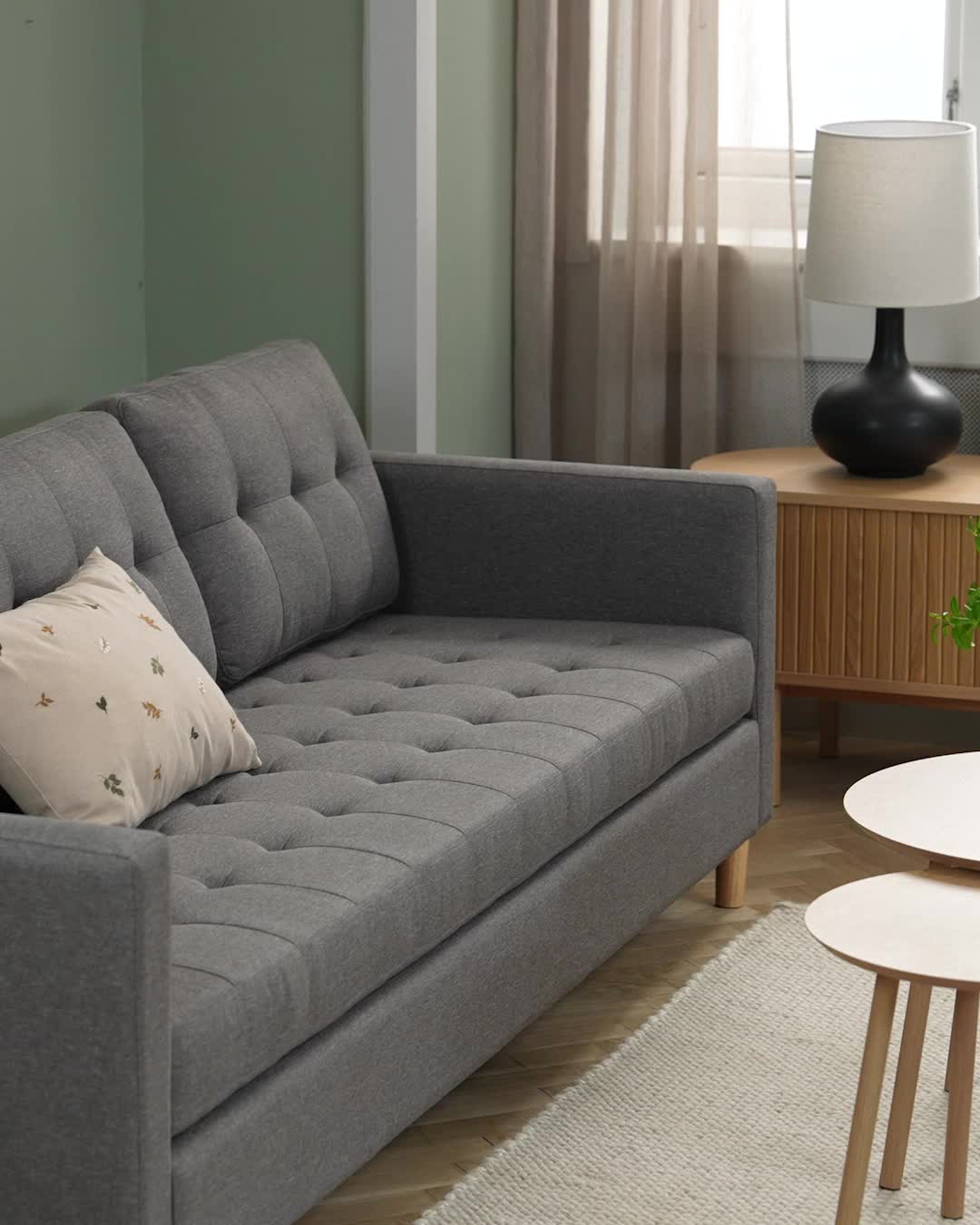 Canapea FALSLEV 3 locuri gri