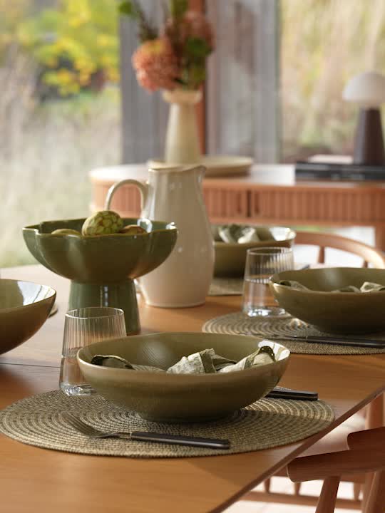 Bol SIGURD Ø24x7cm verde deschis