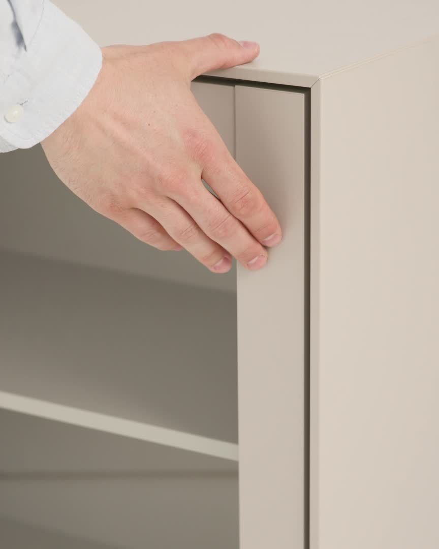 Modul perete GEDSTED dulap sticlă